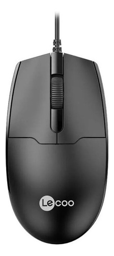 Mouse Convencional Com Fio Usb 1200dpi Ms101 Lecoo Cor Preto