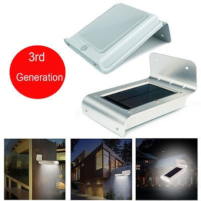 Nueva Generación Solar 16leds Motion Sensor Pared Lámpara Ja