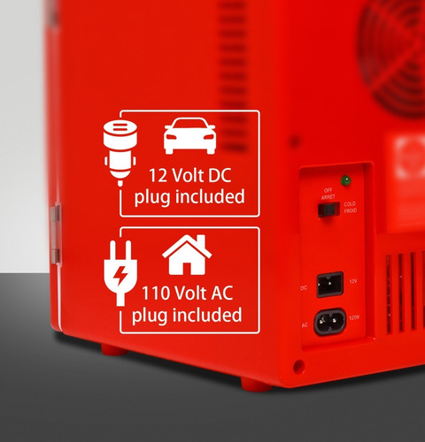 Imagen 5 de 10 de Nevera Mini Refrigerador Portátil De 4 L Carro Oficina Casa