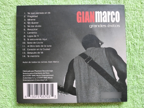 Eam Cd Gian Marco Grandes Exitos 2006 Gianmarco 14 Super Hit