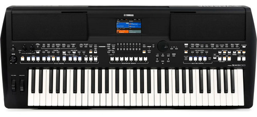 Teclado Yamaha Psrsx600 Profesional, 61 Teclas, 850 Voces Color Negro