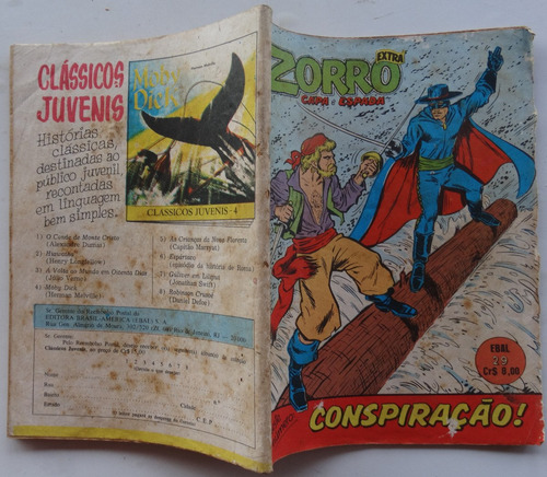 Zorro De Capa E Espada Nº 29 Ebal Mar 1978 (Usado)