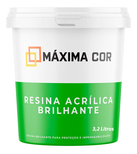 Resina Acrílica Impermeabilizante Base Água Maximacor 3,2l