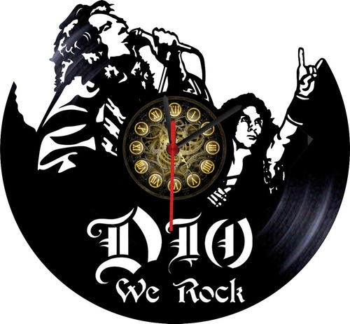 Reloj En Disco Vinilo Lp / Vinyl Clock Dio Rock Band