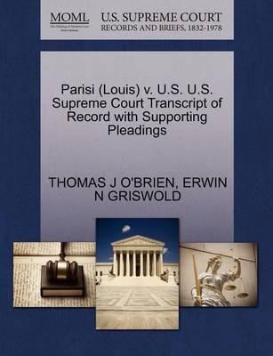 Libro Parisi (louis) V. U.s. U.s. Supreme Court Transcrip...