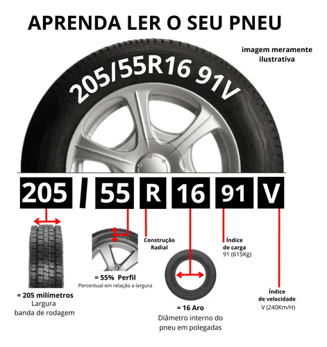 Pneu 205/55r16 91v Xbri Fastway A2 Vw Virtus Jetta Polo