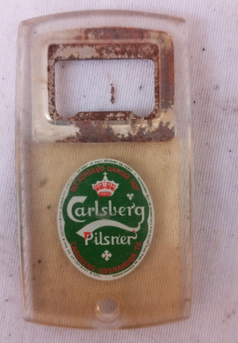 Destapador Botella Antiguo Carlsberg Pilsner.