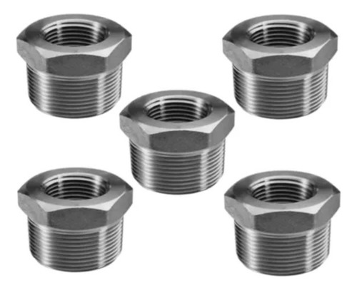 Reducción Bushing 1/4 X 1/8 150# A. Inoxidable 304 (5 Pza)