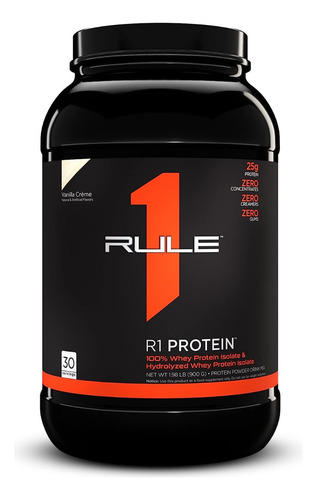 Rule One Proteína 100% Whey Protein Isolate 30servs Sabor Vanilla Creme