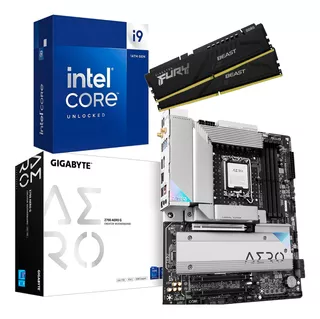 Kit Intel Core I9 14900k Gigabyte Z790 Aero G + 32 Gb Ddr5