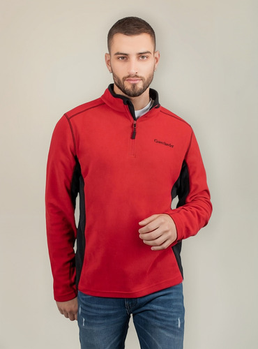 Sudadera Hombre Greenlander Fce8312a Fleece Bicolor Ligero