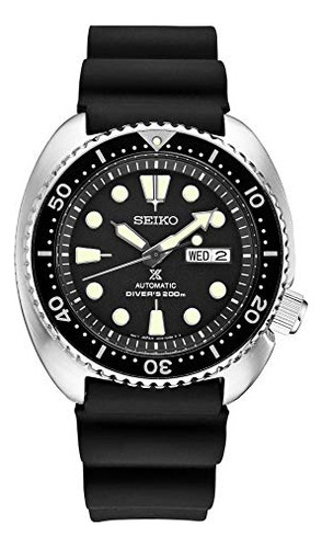 Reloj Para Hombre Seiko Srpe93 Prospex Negro 45 Mm Acero Ino