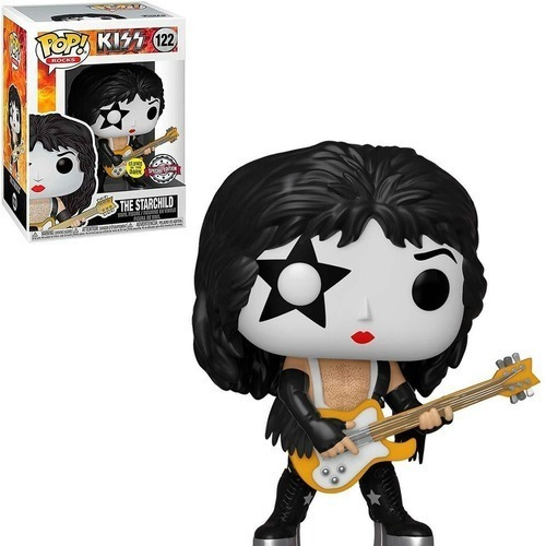 Funko Pop Figura Kiss The Starchild Glow En Oscuridad 122