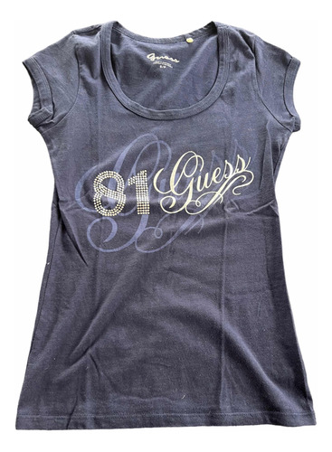 Remera Azul Guess Small