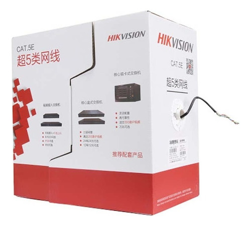 Cable Utp Cat5e Exterior 305m 100% Cob Hikvision