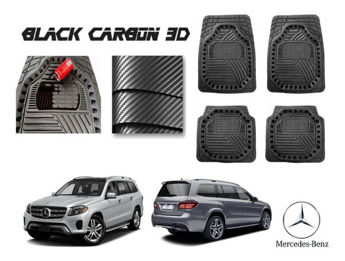 Tapetes Premium Black Carbon 3d Mercedes Benz Gls500 17 A 20