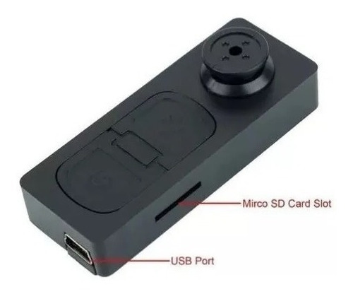 Boton Cámara Espía Video Grabadora Con Audio+ Memoria 16gb