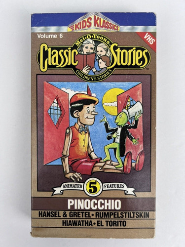 Vhs Pinocho Classic Stories Pinocchio New York 1986