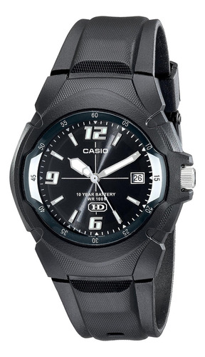 Reloj Casio Eaw-mw-600f-1av Men's Mw600f-1av Battery Sport Color de la correa Negro Color del bisel Acero inoxidable Color del fondo Negro