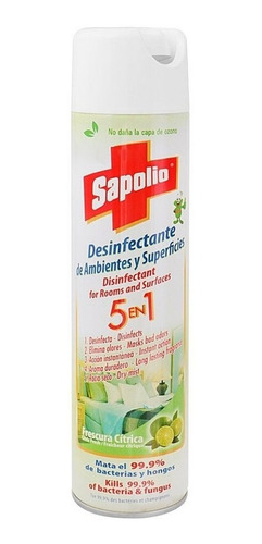 Imagen 1 de 1 de Desinfectante De Ambiente Y Superficie 5 En 1 Sapolio