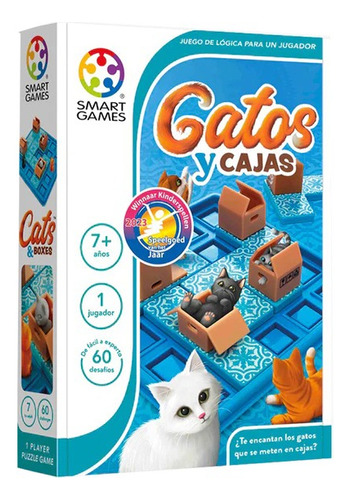 Juego De Mesa Gatos Y Cajas Smart Games 60 Retos Cats Boxes