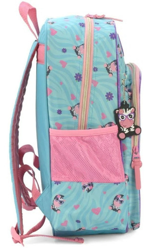 Mochila De Costas Luxcel Up4you Zebra Azul