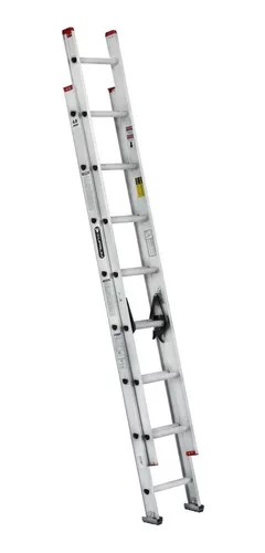 Escalera de Aluminio Extensible con 10 + 10 Peldaños