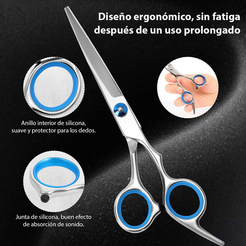 X Kit De Tesouras Para Barbeiro E Cabeleireiro Profissional