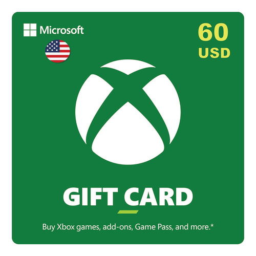 60 Xbox 60 Gift Card Xbox One Xbox Series X 360 