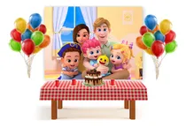 Comprar Fondo De Tela De Bebefinn Decoracion Cumpleaños Candy Bar