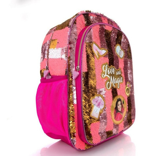 Mochila Polinesios Leslie Primaria Backpck Ad714 Color Rosa Diseño De La Tela Poliéster