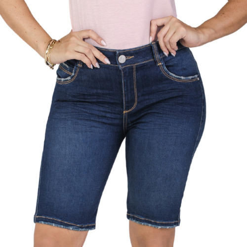 Bermuda Denim Mujer Tiro Alto  - Trucco´s Jeans T34097014