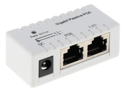 3 Gigabit Power Over Ethernet Poe Inyector Dc 12v-52v Para
