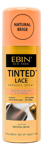 Spray Tintura Renda Peruca Ebin 80ml Bege Natural