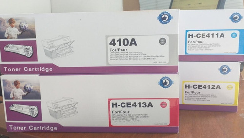 4 Toner Alternati 305a M351/m375 Ce410/411/ce412/ce413 C/iva