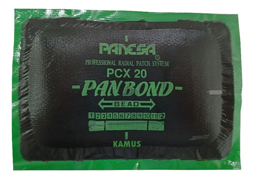 5pz Parche Panesa Radial Pcx20 C/cuerda P/llanta 12.5x8.5cm