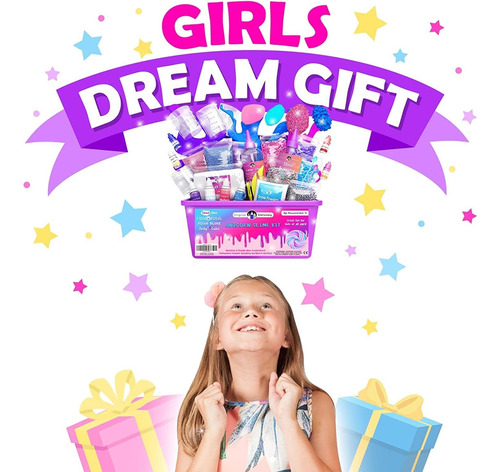 Kit De Babas Slime Unicornio Juego Para Hacer Slime Niñas