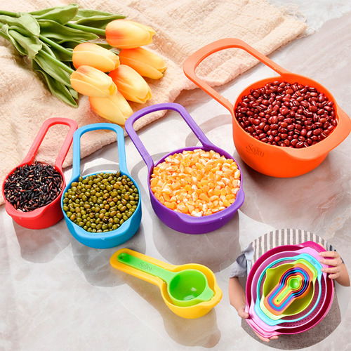 Set Tazones Tazas Cucharas Medidora Colador Todo Reposteria