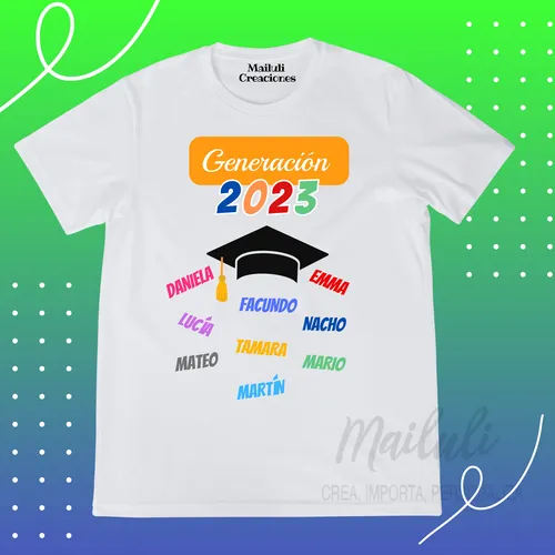 Crea tu remera de egresados sale