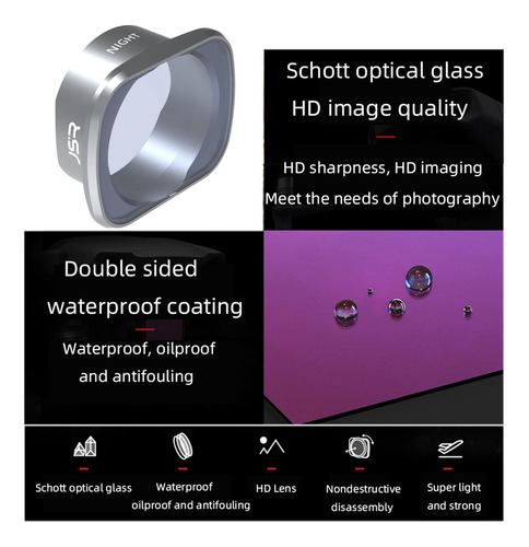 Filtro De Lente Nd De Alta Calidad Compatible Con Dji Fpv