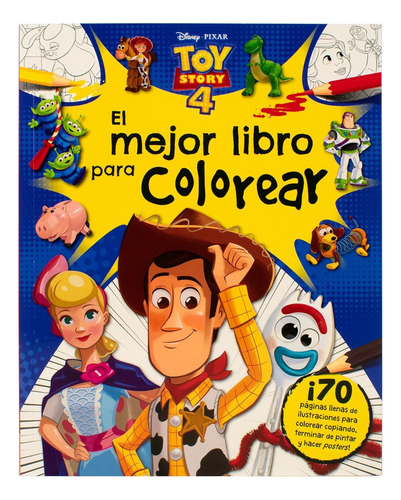 Libro Con Actividades Para Colorear. Disney Toy Story 4