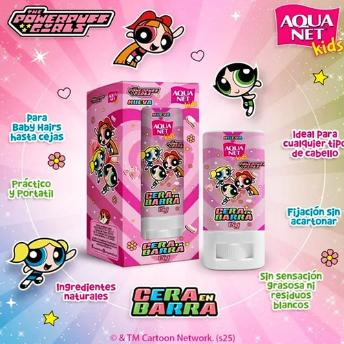 Aqua Net Cera Stick Cabello Cejas Chicas Superpoderosas