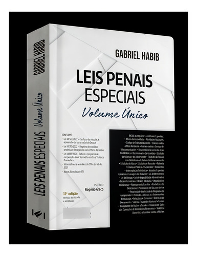 Leis Penais Especiais Vol. Unico 12ª Edição (2022) Juspodivm