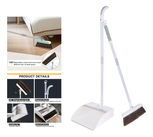 Combo De Escoba De Mango Largo Limpia Para Kits De Cepillos