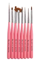 Comprar Set 15unid Pinceles Para Uñas  X5set  Rosados Black&white