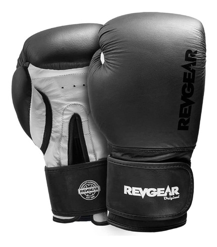 Revgear Pro - Guante De Entrenamiento De Piel (negro, 10 Onz