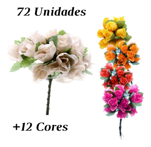 Mini Flor Artificial Pacote Com 72 Unidades | Parcelamento sem juros