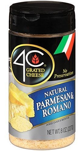 4c Parmesano / Romano Queso Rallado 8 Oz (paquete De 3).