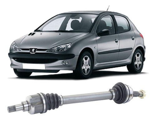 Semi Eixo Peugeot 206 1.6 16v 01-20 Manual Sem Abs Esq