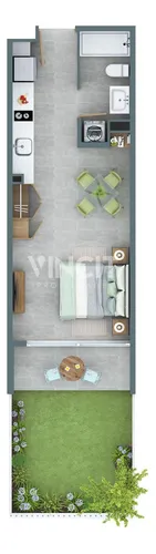 Venta Deptos 1d1b+patio Proyecto Smart Berlin, Villa Ale